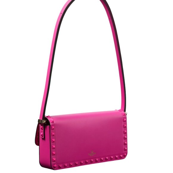 NWT Garavani Rockstud23 Foldover Top Shoulder Bag - Picture 5 of 9